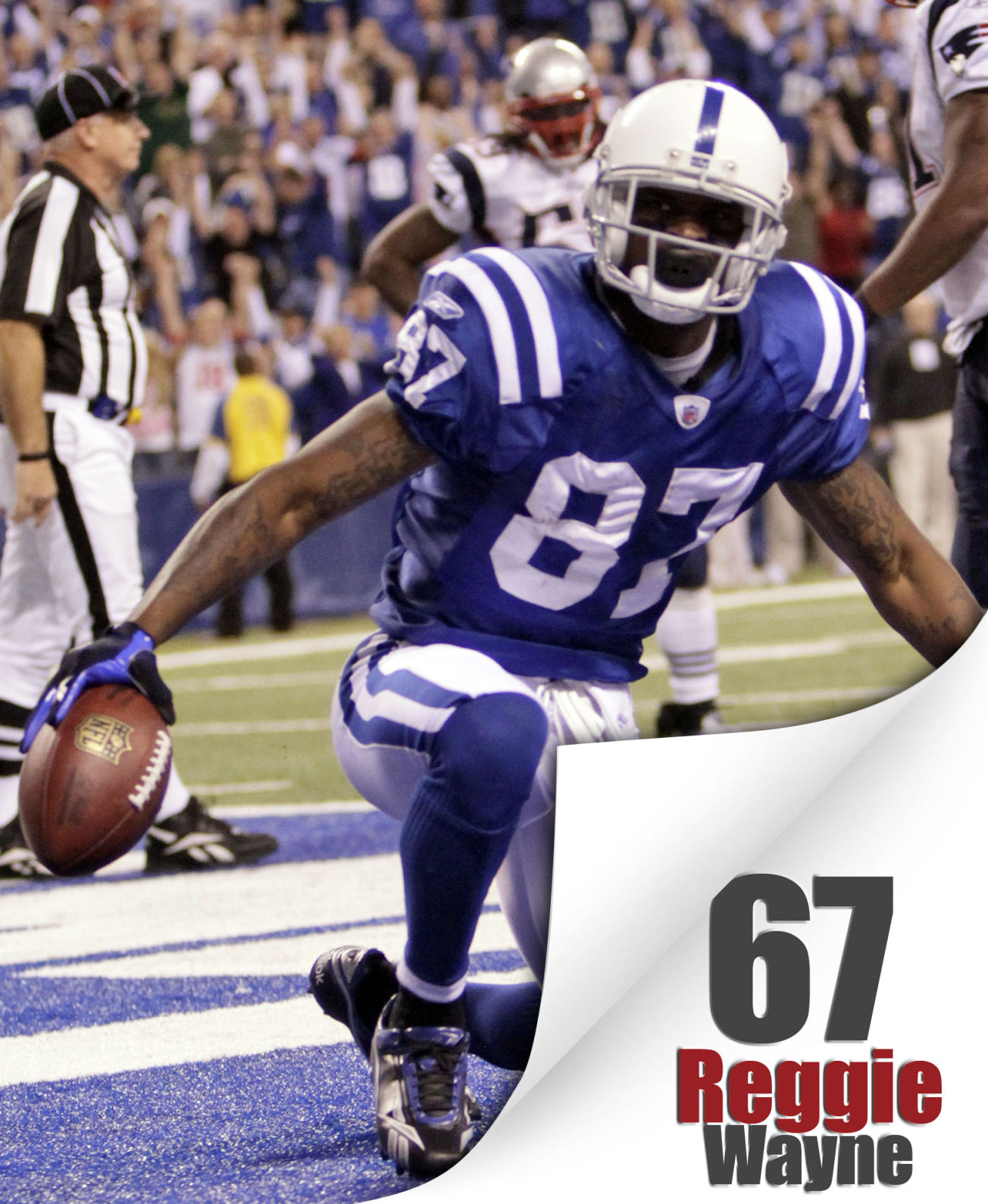 Touchdown catches by Peyton Manning's receivers